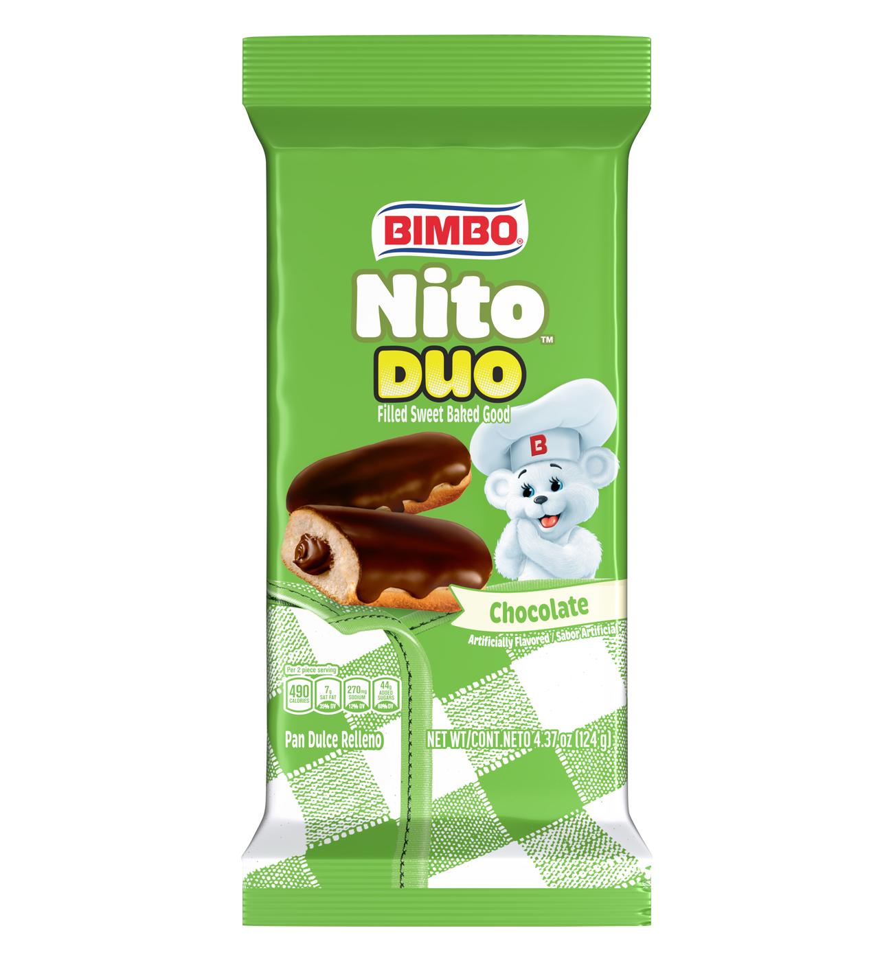 Bimbo Nito Duo Chocolate Crème Filled Sweet Baked Good; image 6 of 8