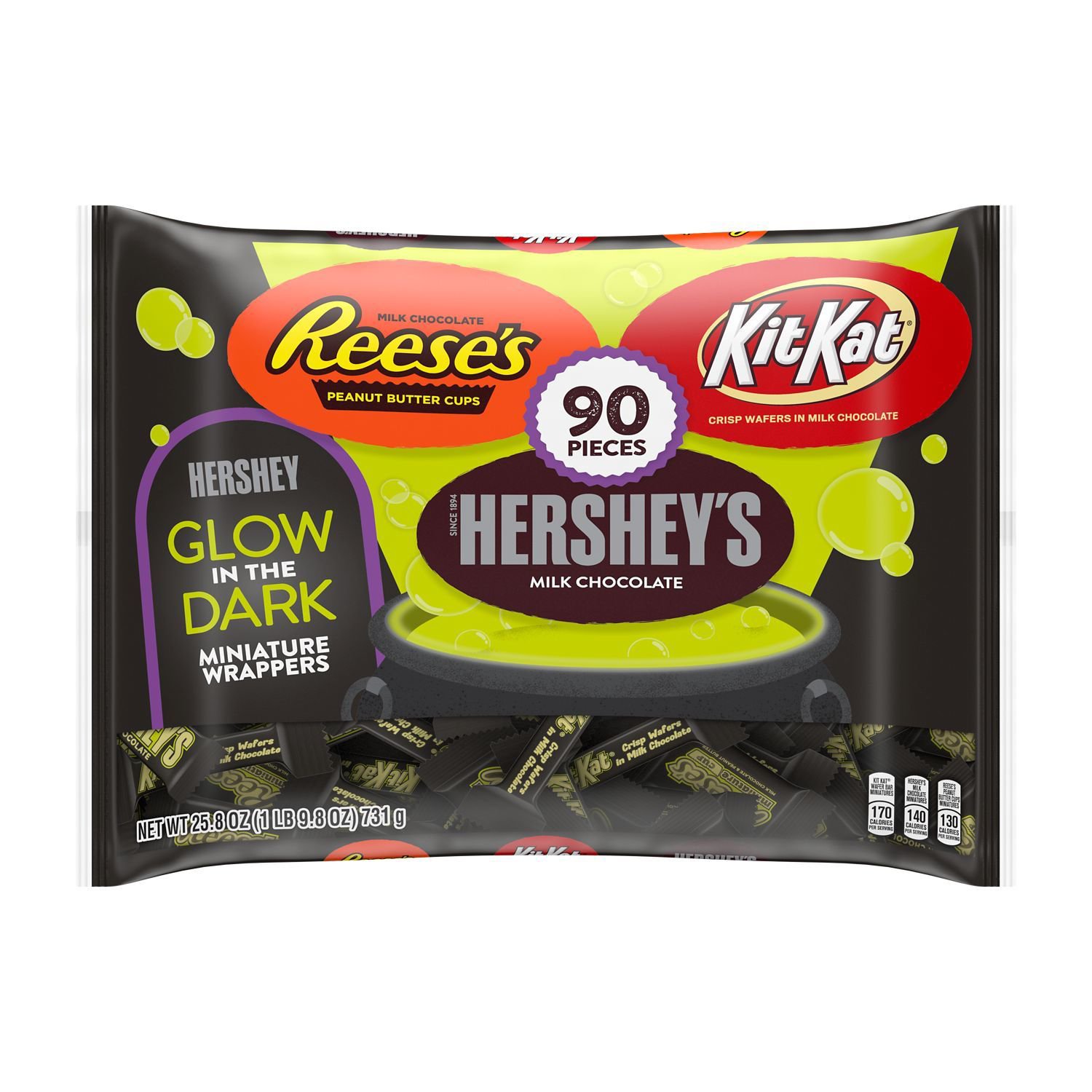 Hershey's Halloween Assorted Chocolate Candy With Glow In The Dark ...