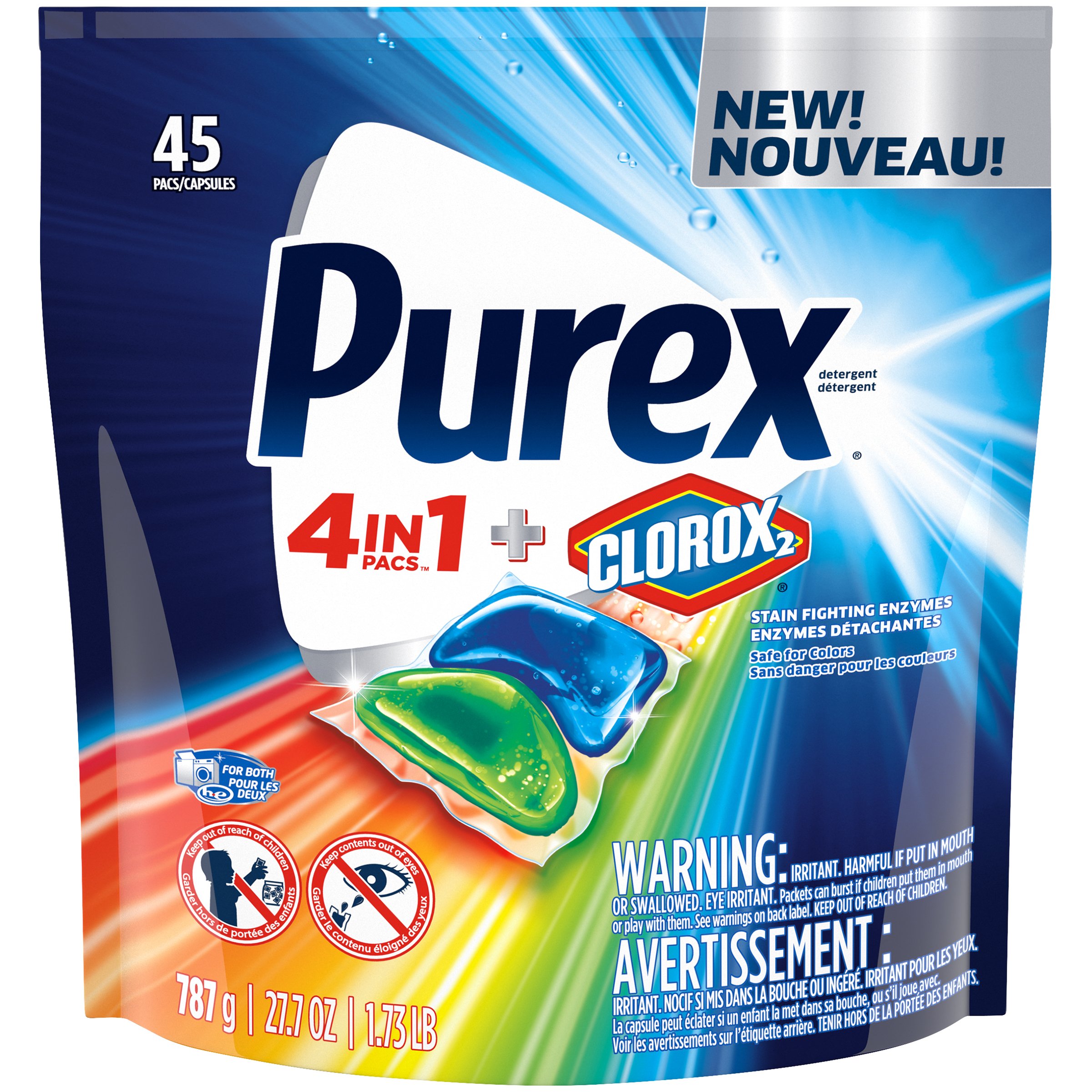 Purex Plus Clorox2 Original Fresh HE Laundry Detergent Pacs Shop