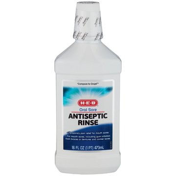 H-E-B Oral Sore Antiseptic Rinse, 16 oz