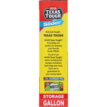H-E-B Texas Tough Slider Gallon Storage Bags, 60 ct
