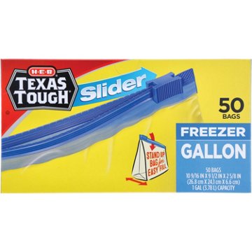 H-E-B Texas Tough Slider Gallon Freezer Bags