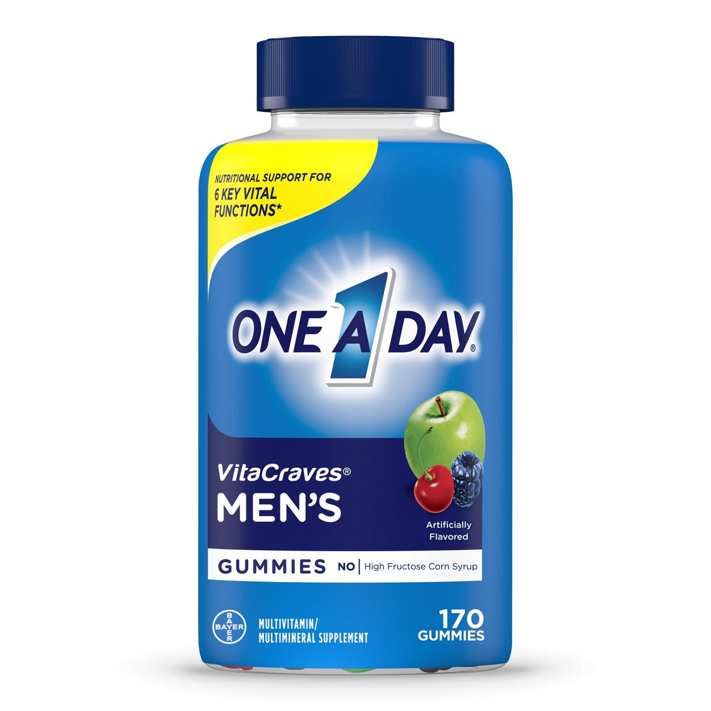 One A Day Vitacraves Mens Multi Gummies; image 1 of 6