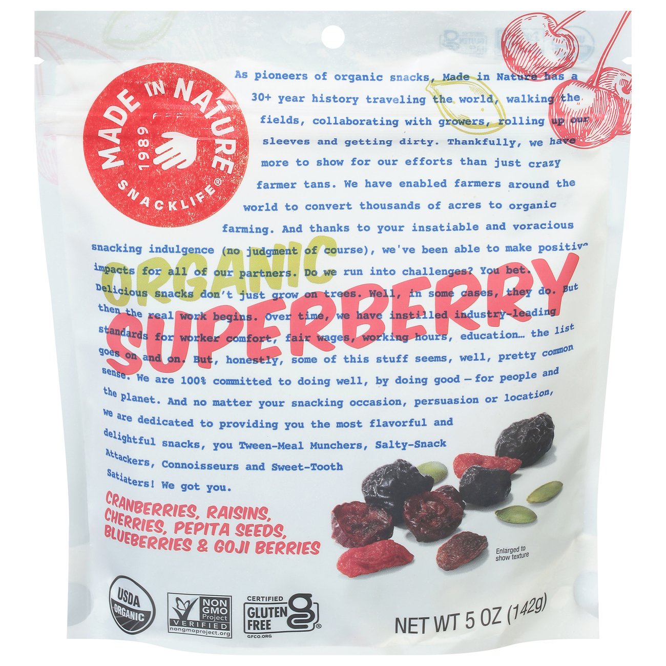 Made in Nature Organic Fruit Fusion Superberry Blast Supersnacks Shop