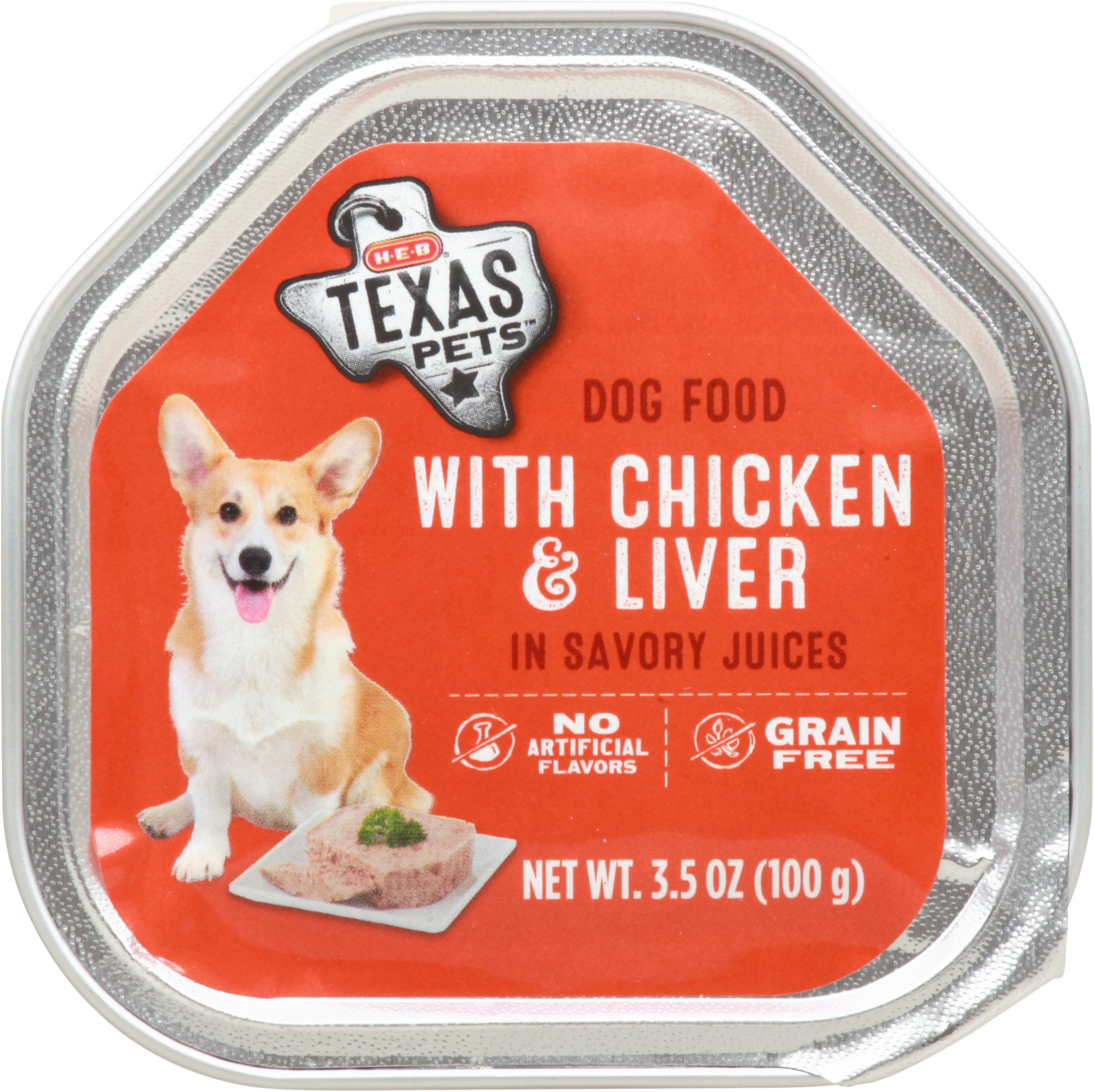 H E B Texas Pets Chicken Liver in Savory Juices Wet Dog Food