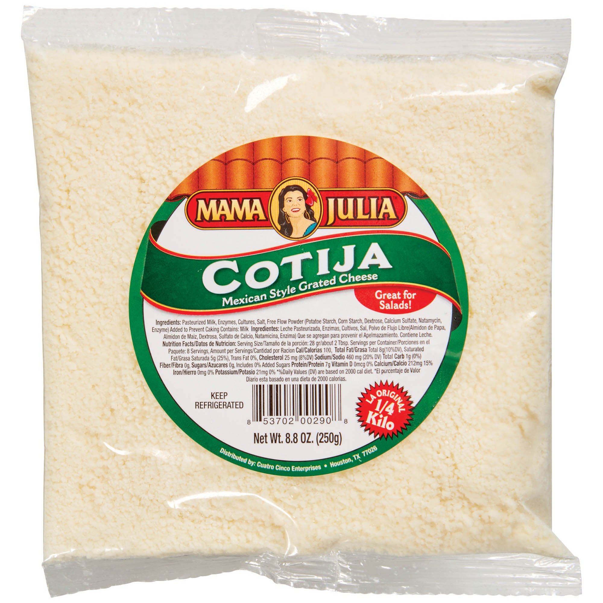 Mama Julia Cotija Mexican-Style Grated Cheese - Shop Cheese At H-E-B