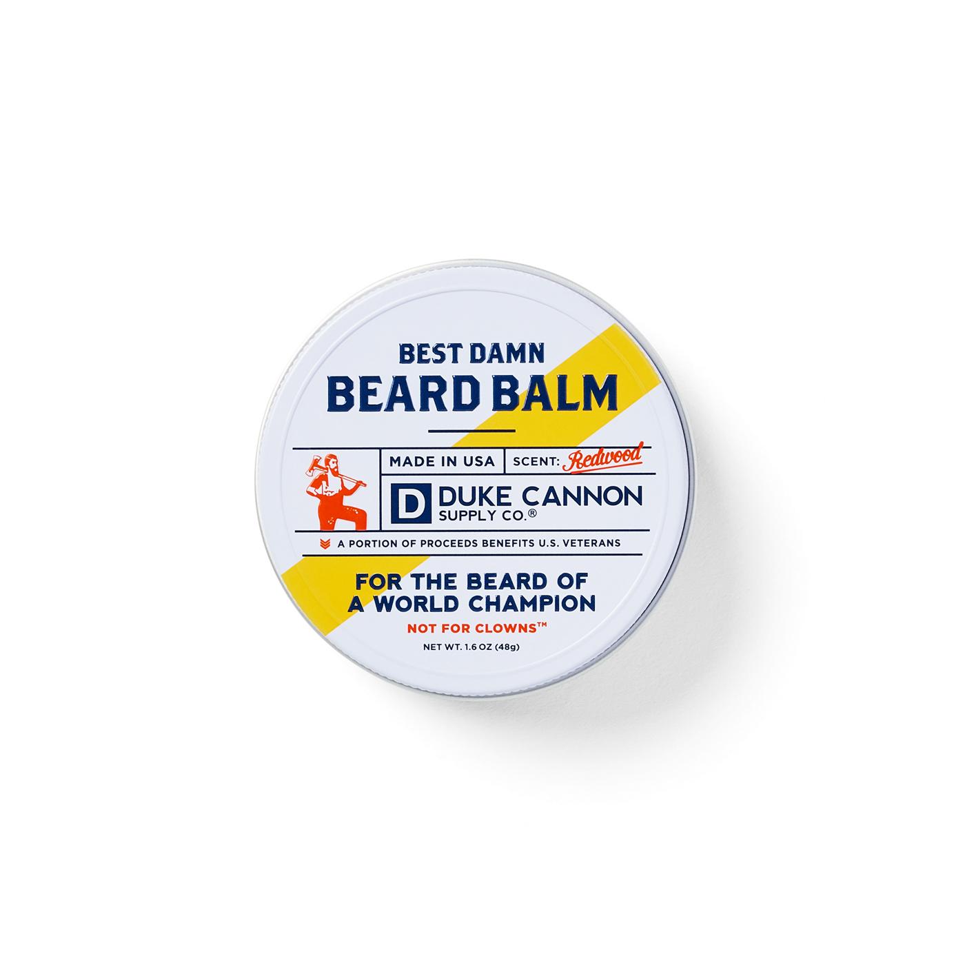 Duke Cannon Best Beard Balm Redwood Scent; image 1 of 3