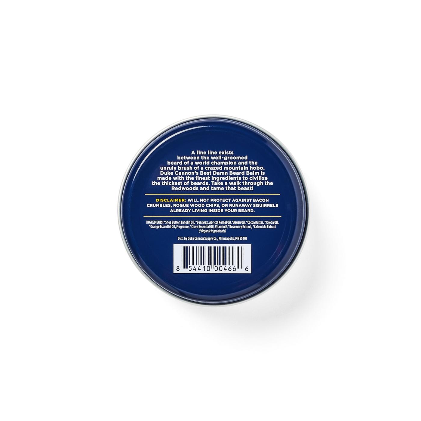 Duke Cannon Best Beard Balm Redwood Scent; image 3 of 3