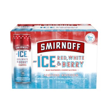 Smirnoff Ice Red, White, Berry, 12 fl oz