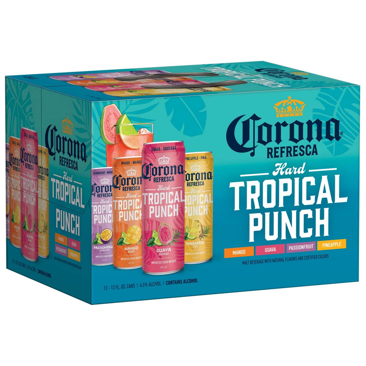 Corona Refresca Hard Tropical Punch Variety Pack 12 oz Cans, 12 pk; image 1 of 10