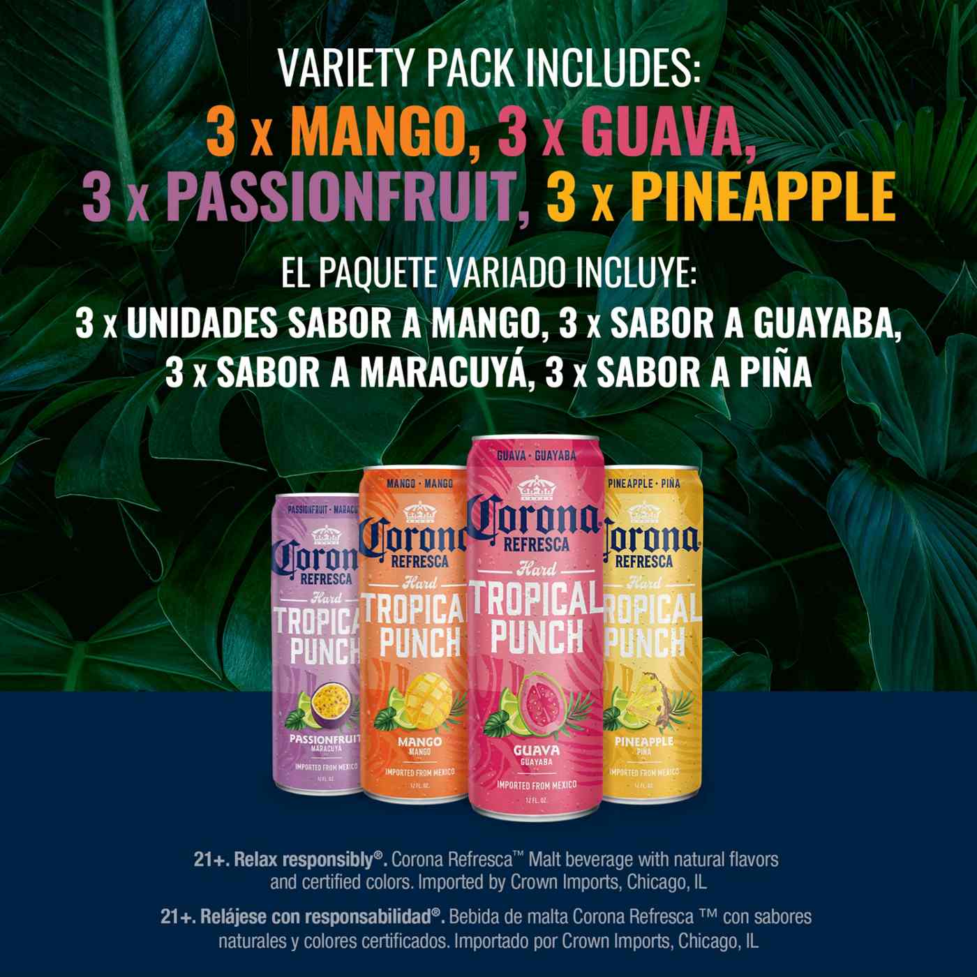Corona Refresca Hard Tropical Punch Variety Pack 12 oz Cans, 12 pk; image 7 of 10