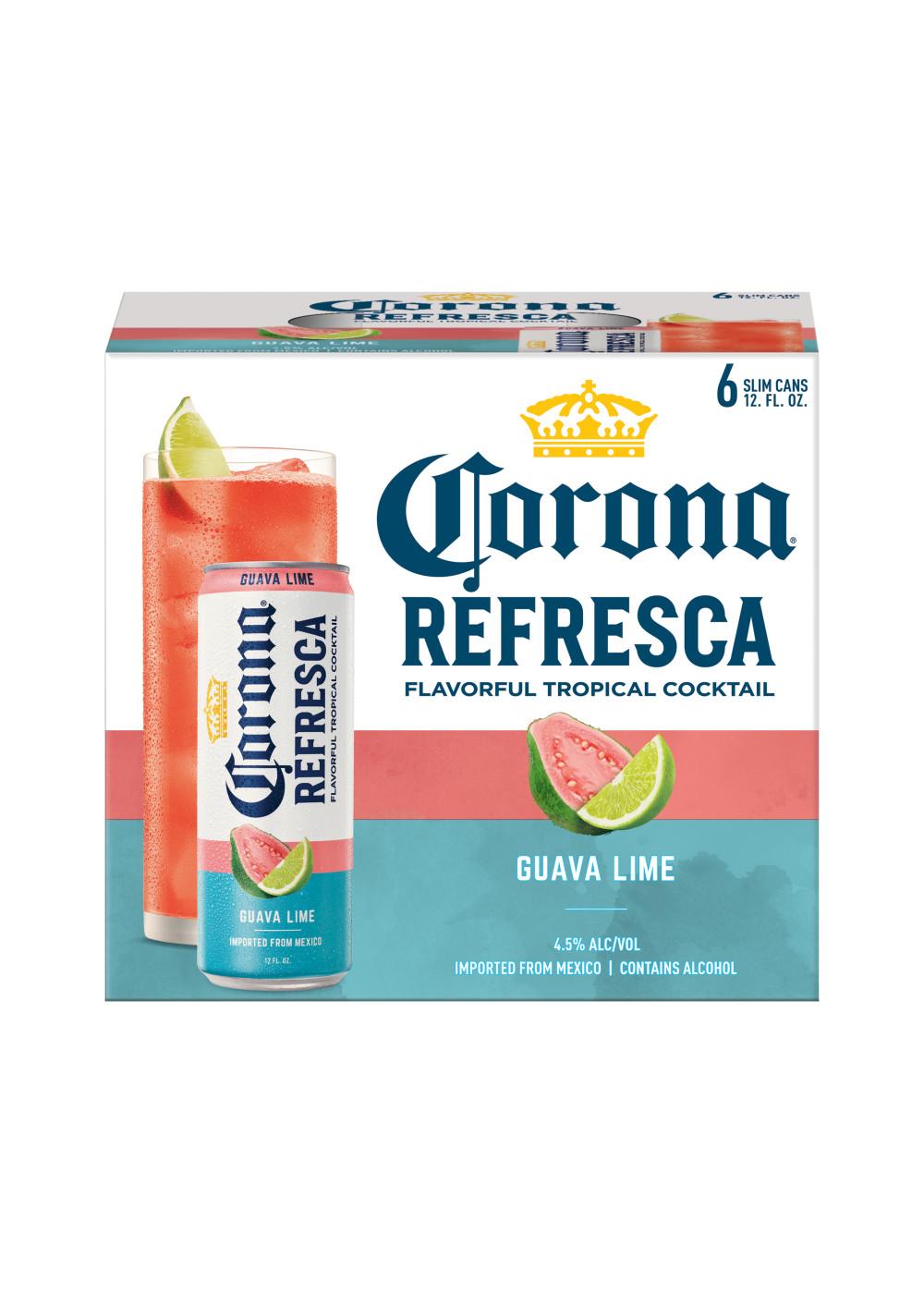 Corona Refresca Guava Lime Spiked Tropical Cocktail 6 pk Cans; image 2 of 3