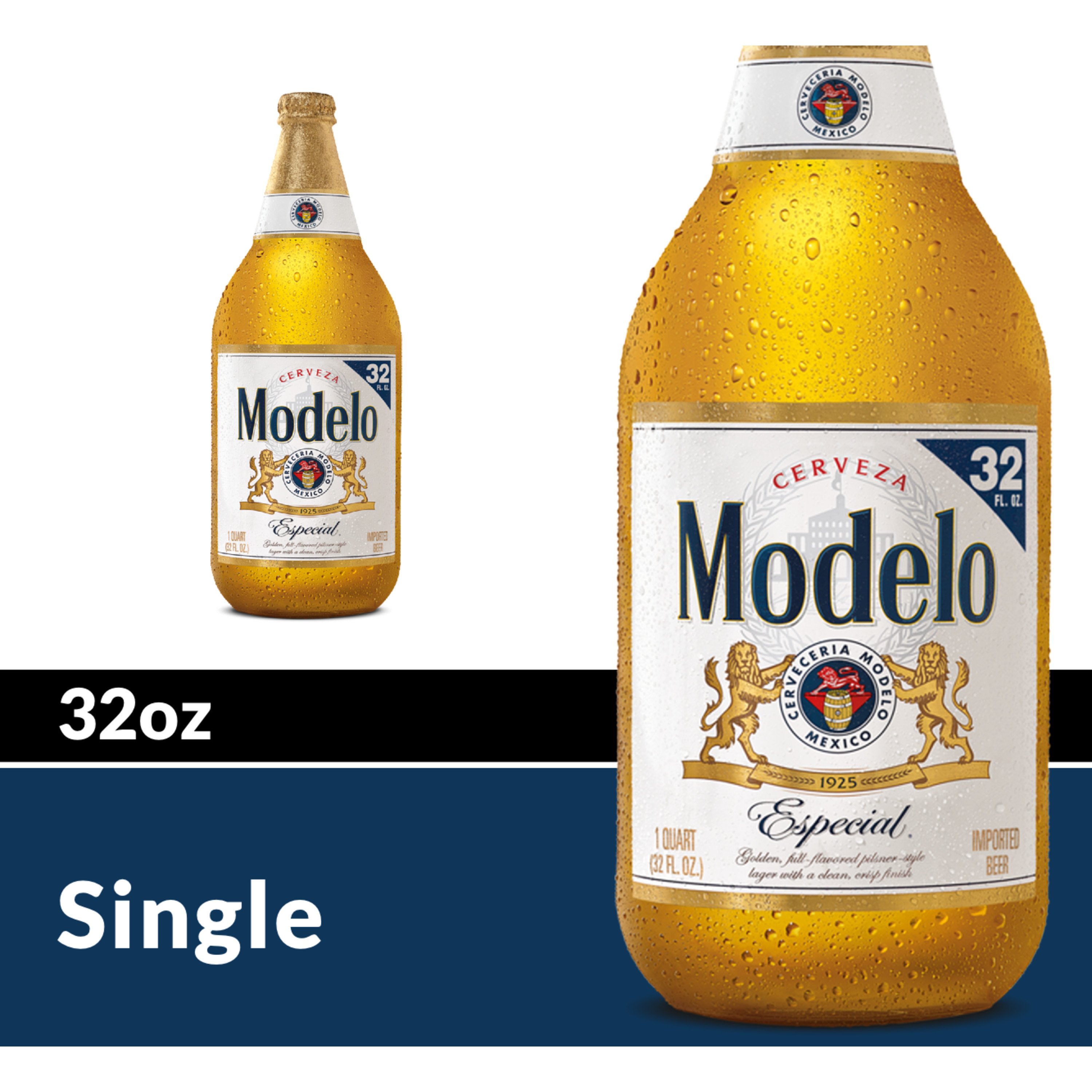 Modelo Especial Mexican Lager Import Beer 32 Oz Bottle - Shop Beer At H-E-B