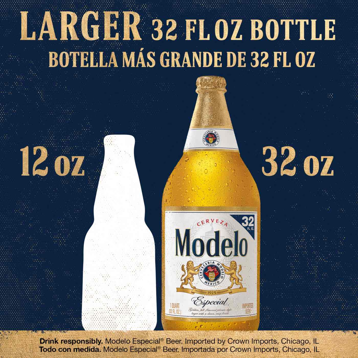 Modelo Especial Mexican Lager Import Beer 32 oz Bottle; image 3 of 10