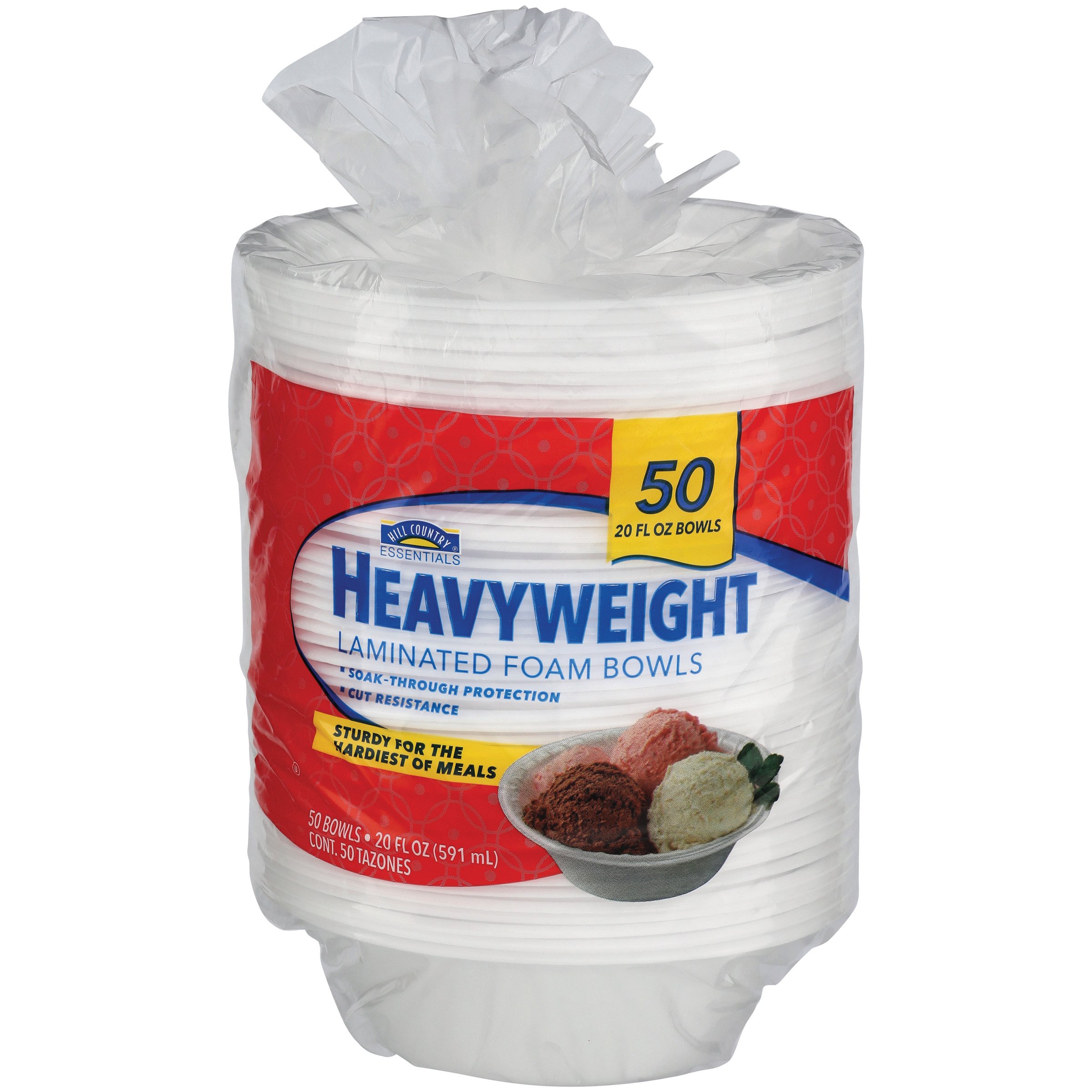 Hill Country Essentials Heavyweight Laminated Foam Bowls - Shop Plates &  Bowls at H-E-B