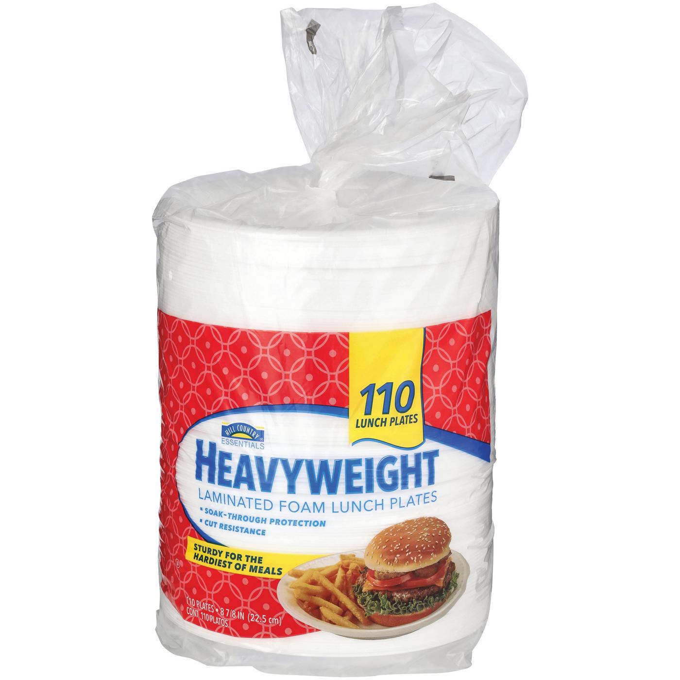 Hill Country Essentials Heavyweight Laminated 9 in Foam Plates - Shop Plates  & Bowls at H-E-B