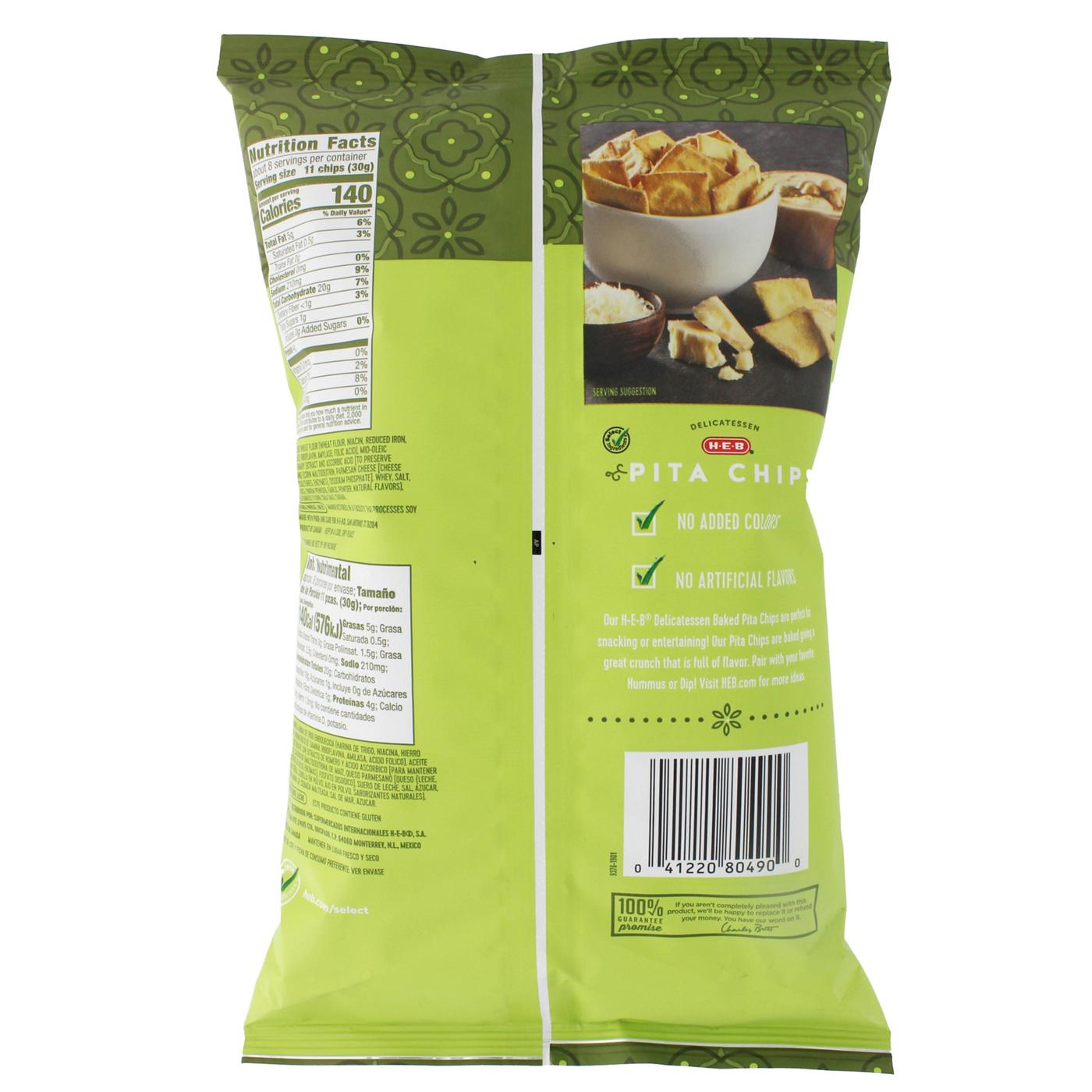 HEB Parmesan Pita Chips Shop Chips at HEB