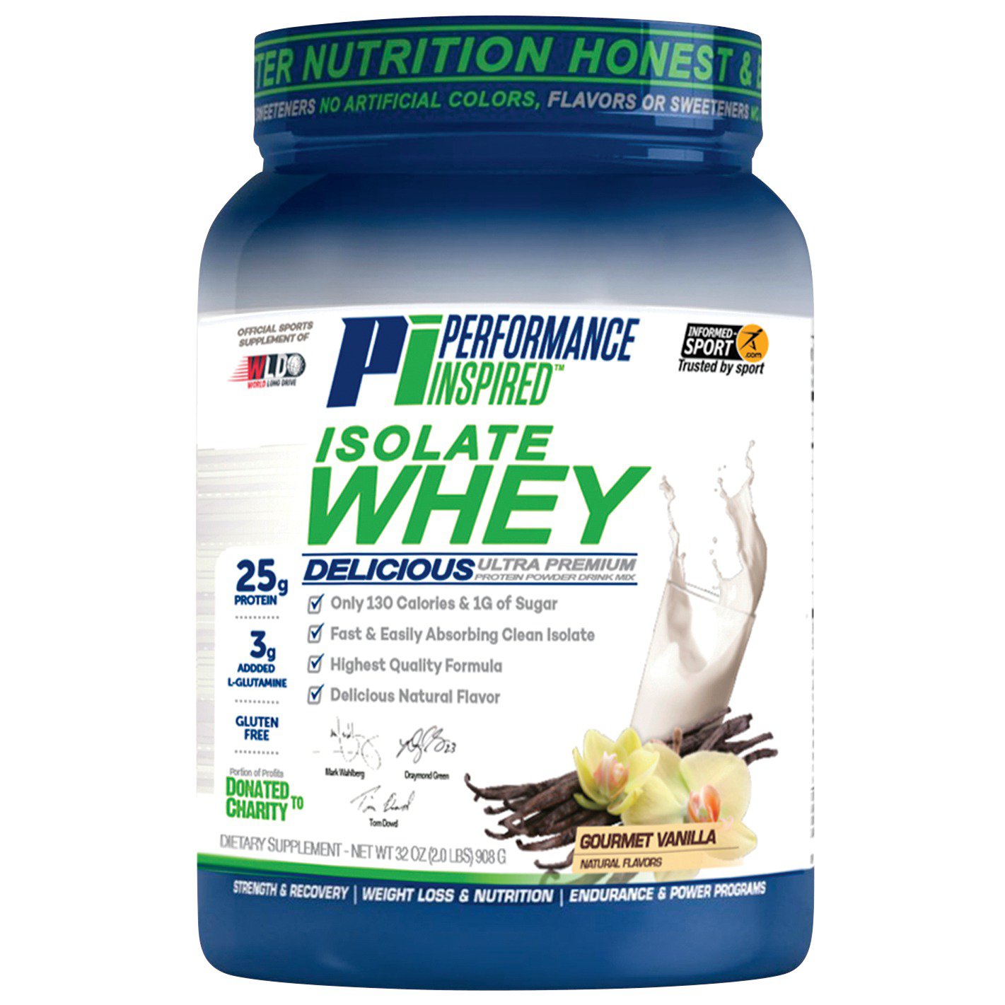 Performance Inspired Isolate Whey Gourmet Vanilla Protein Powder Shop