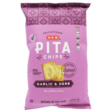 H-E-B Garlic & Herb Pita Chips