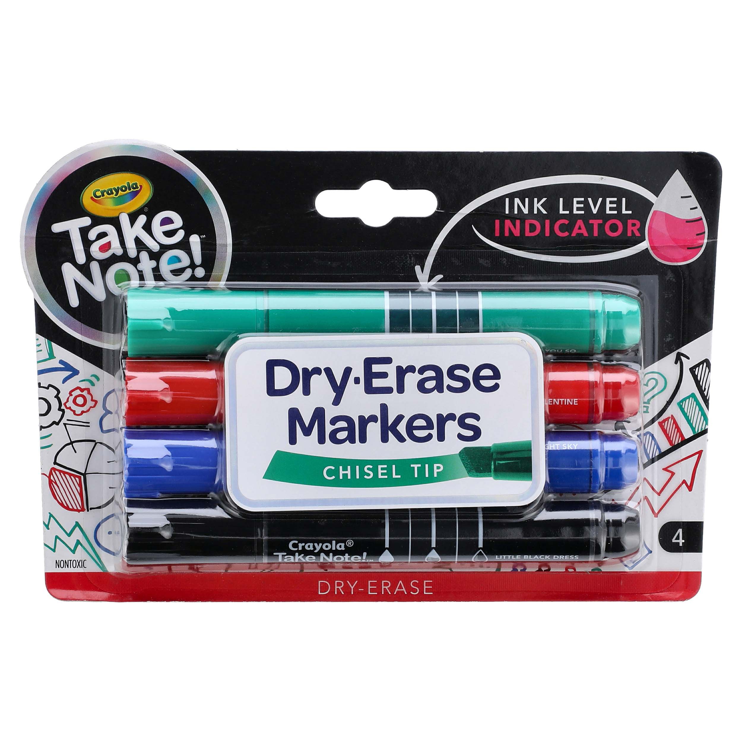 Crayola Take Note Chisel Tip Dry Erase Markers Shop Highlighters & dryerase at HEB