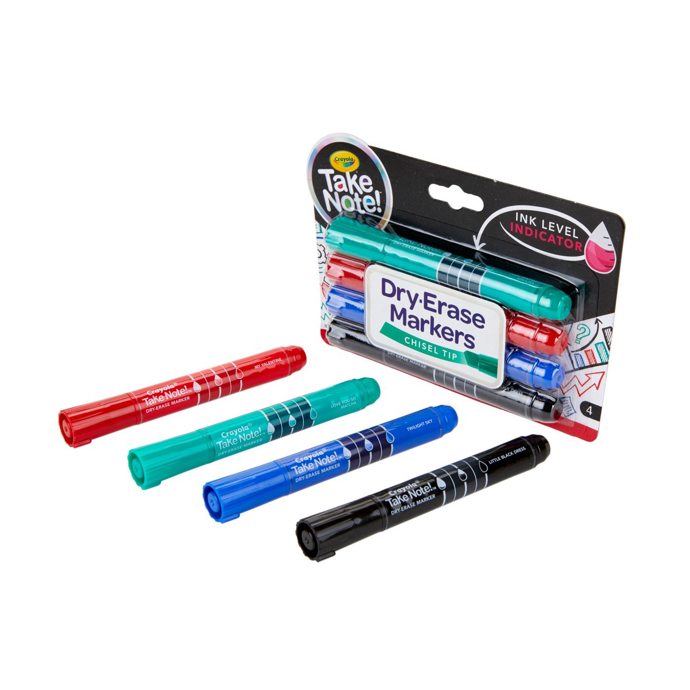 Crayola Take Note Chisel Tip Dry Erase Markers
