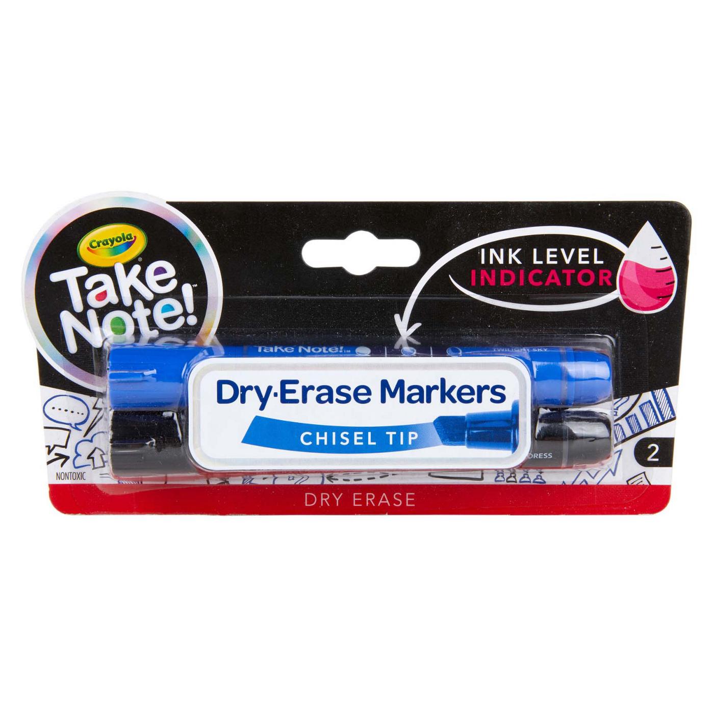 Crayola Take Note Chisel Tip Dry Erase Markers; image 1 of 3