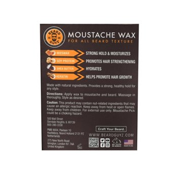 Beard Guyz Moustache Wax, 1 oz