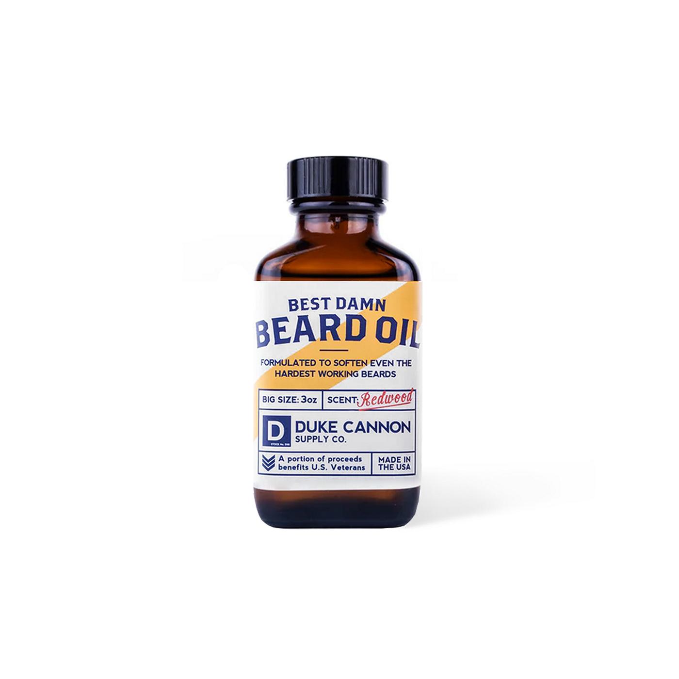 Duke Cannon Best Beard Oil Redwood Scent; image 1 of 2