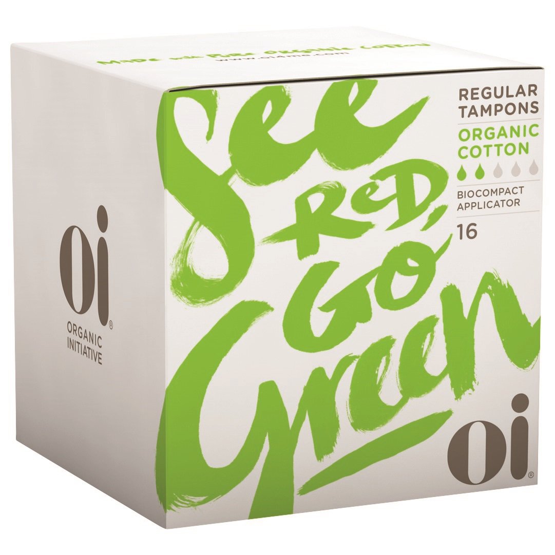 Oi Organic Cotton Tampons with Applicator, Regular Shop