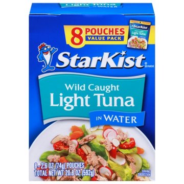 StarKist Chunk Light Tuna in Water Value Pack, 8 ct
