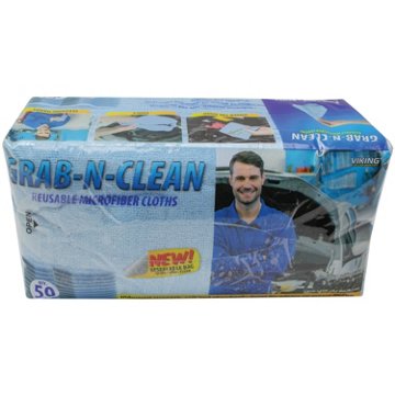 Viking Grab-N-Clean Reusable Microfiber Cloths, 50 ct