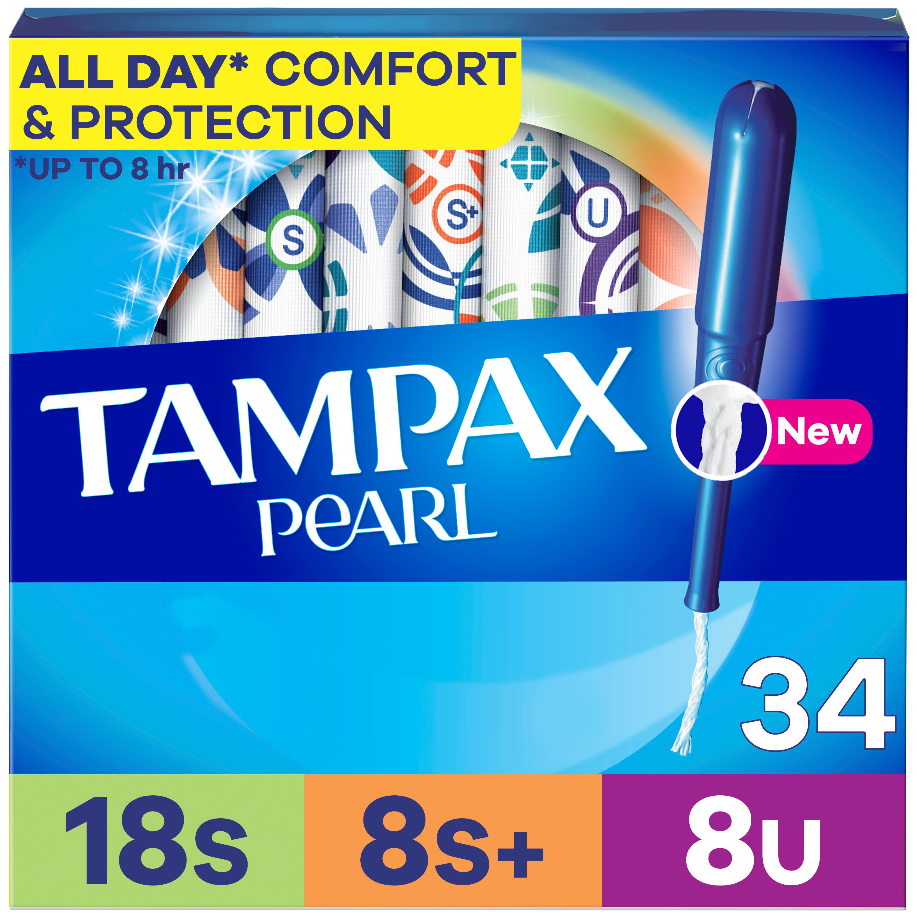 Tampax Pearl Regular Absorbency Plastic Tampons, Unscented, 36 - Walmart.com