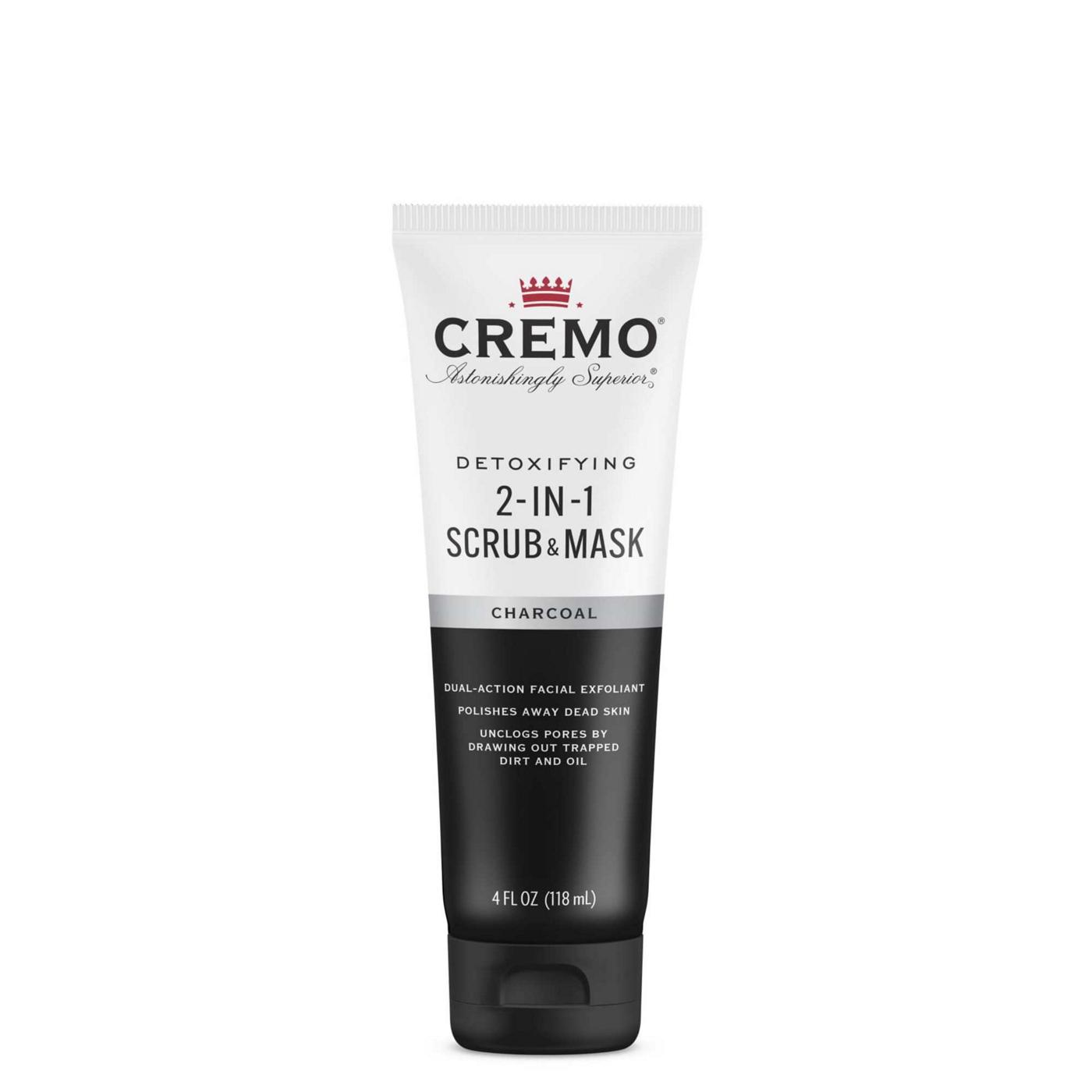 Cremo Detoxifying Charcoal 2-in-1 Scrub & Mask; image 1 of 7