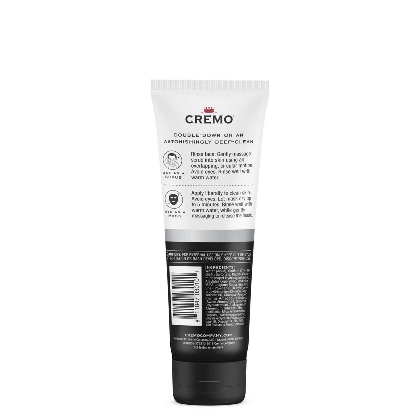 Cremo Detoxifying Charcoal 2in1 Scrub & Mask Shop Facial cleansers