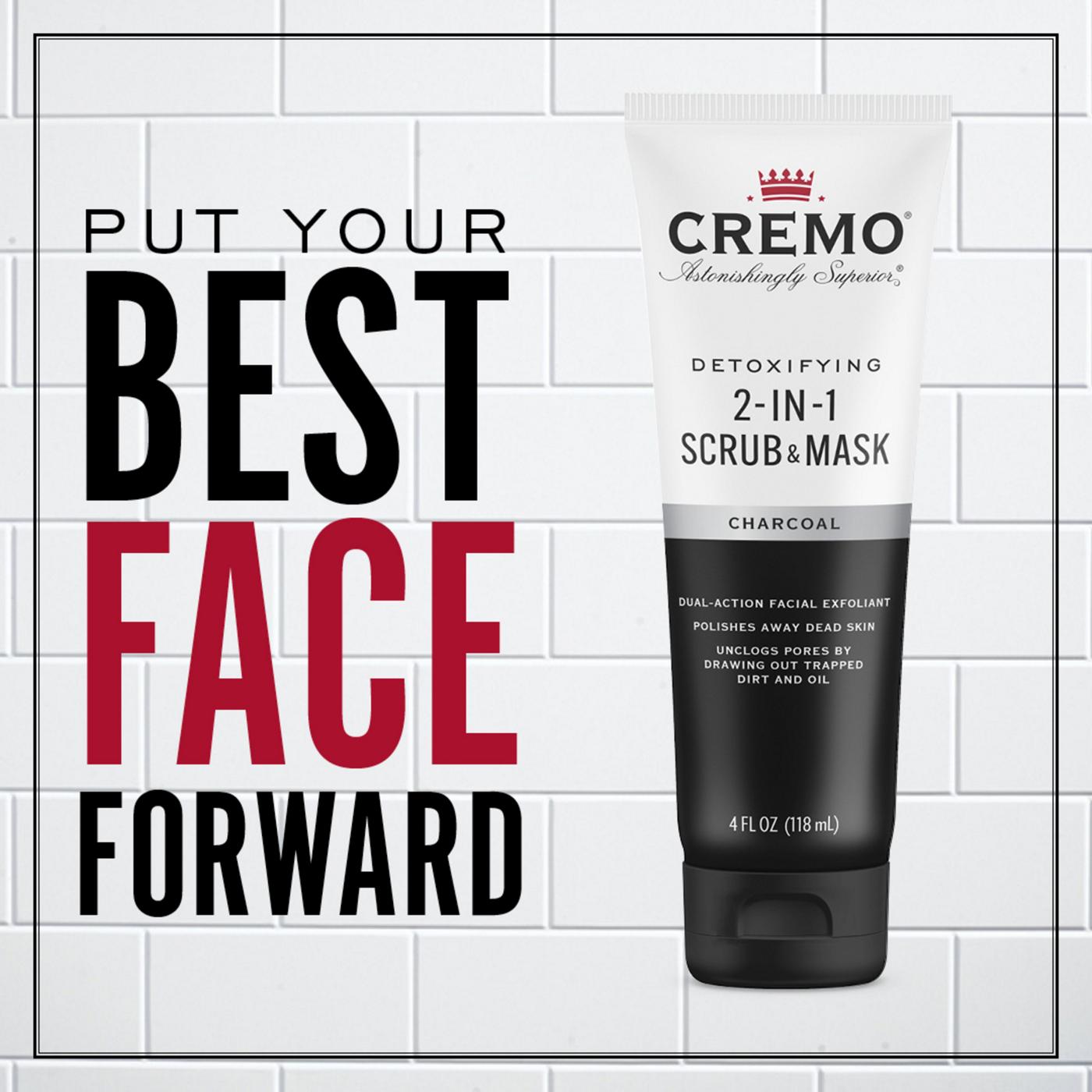 Cremo Detoxifying Charcoal 2-in-1 Scrub & Mask; image 6 of 7