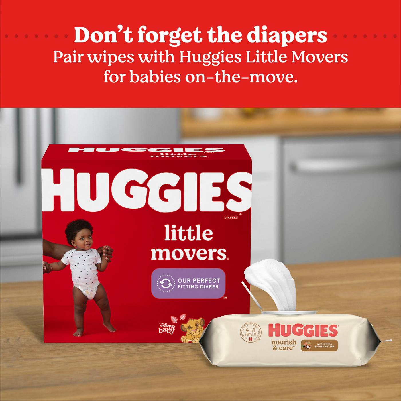 Huggies Nourish & Care Baby Wipes with Cocoa & Shea Butter; image 3 of 6