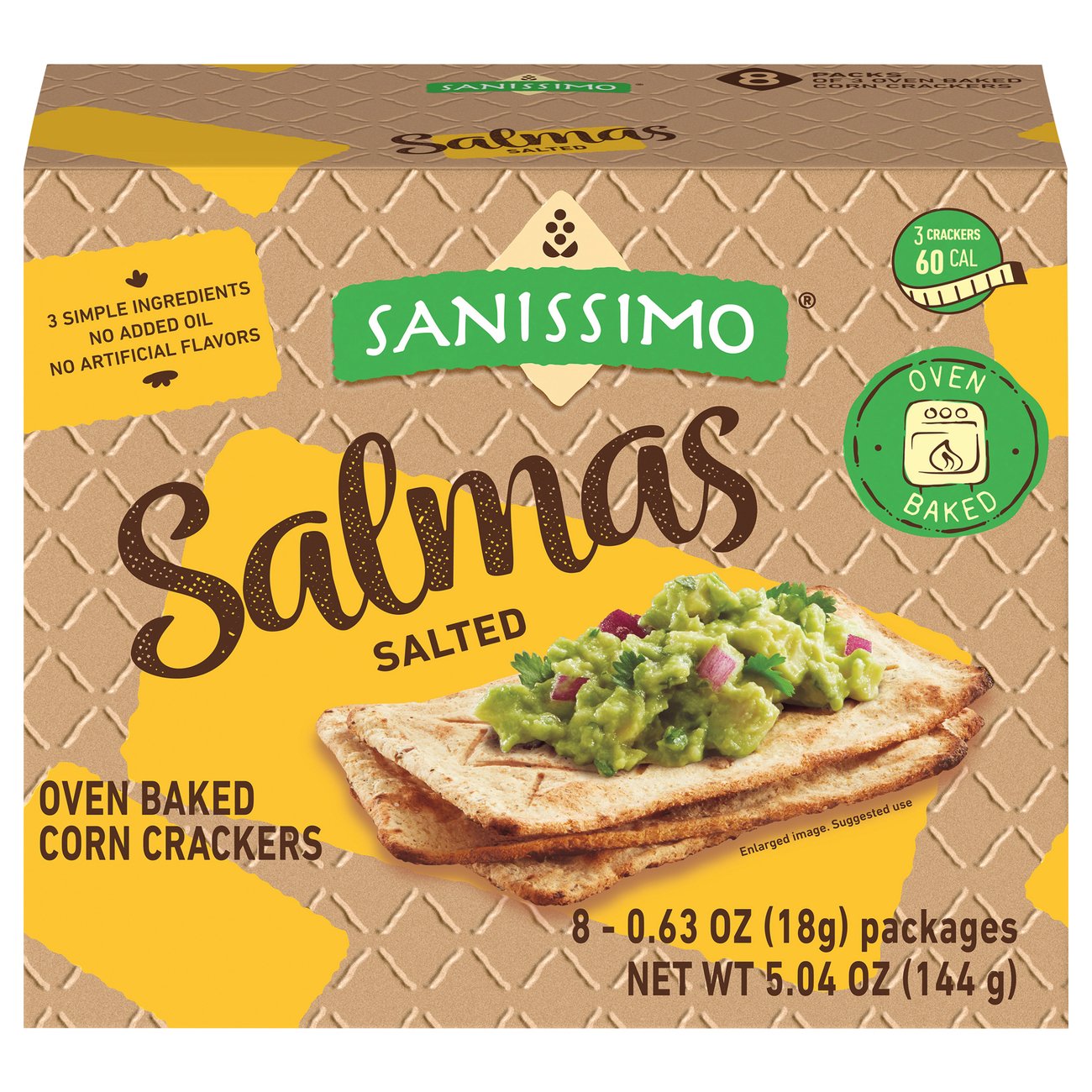 Sanissimo Salmas Horneadas Oven Baked Corn Crackers Shop Tortillas at
