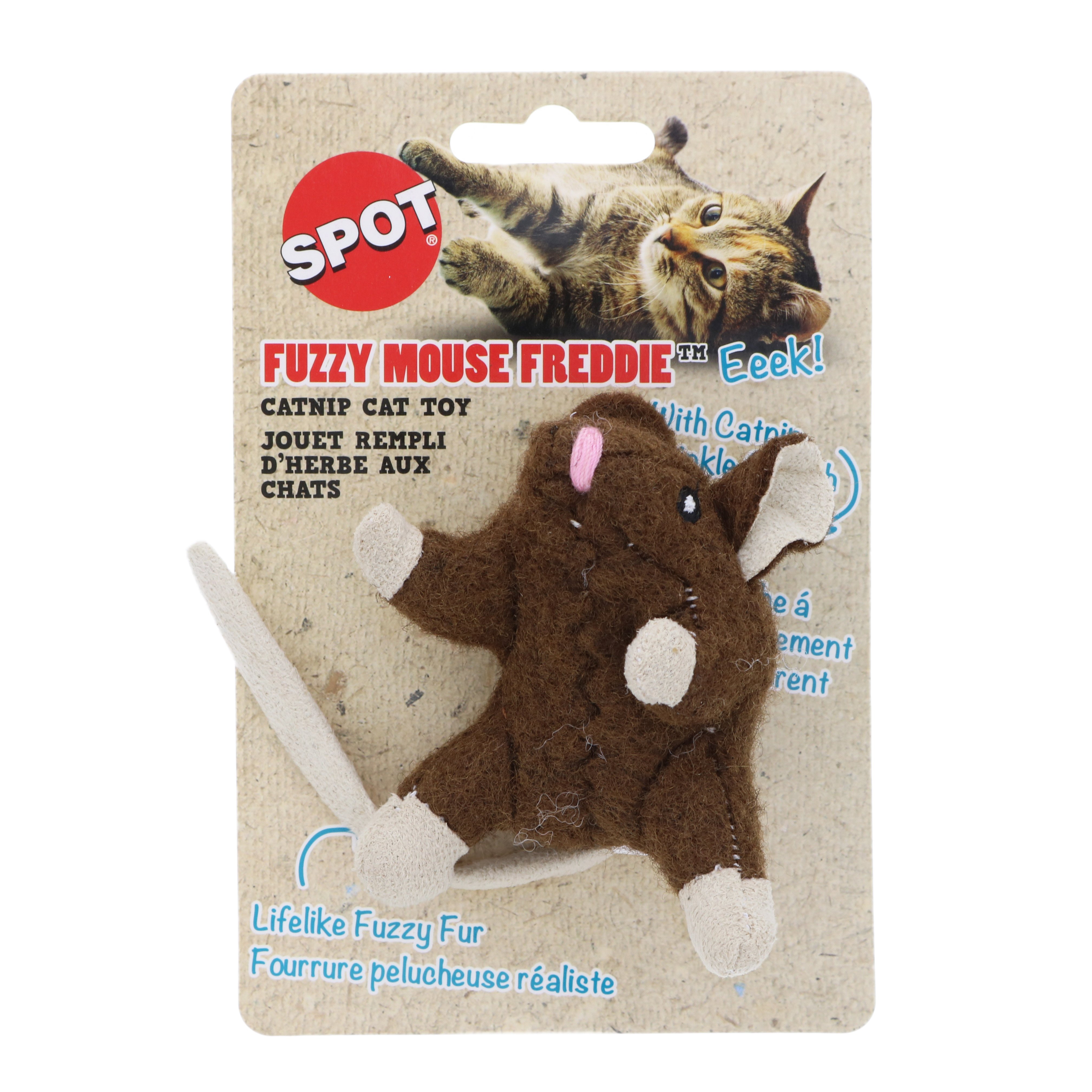 Spot Fuzzy Mouse Freddie Catnip Cat Toy Shop Toys at HEB