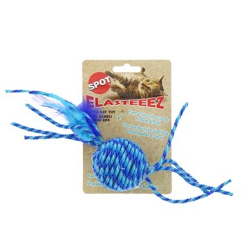 Spot Elasteeez Ball Feather Cat Toy, EACH