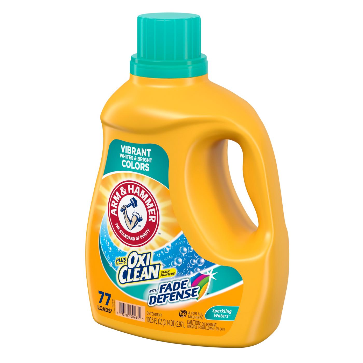Arm & Hammer Plus OxiClean Sparkling Waters HE Liquid Laundry Detergent 77 Loads; image 3 of 3