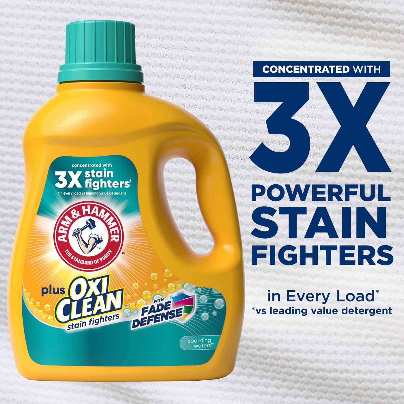 Arm & Hammer Plus OxiClean Sparkling Waters HE Liquid Laundry Detergent 77 Loads; image 8 of 10