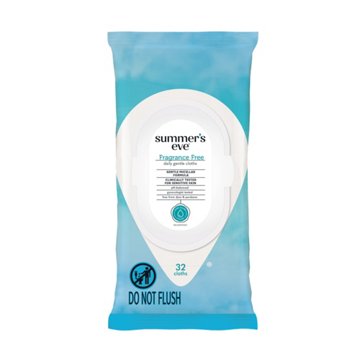 Summer's Eve Feminine Wipes - Fragrance Free, 32 ct