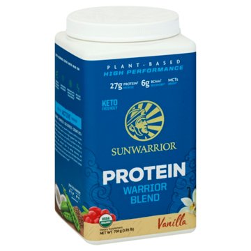 Sunwarrior Warrior Blend 27g Protein Powder - Vanilla, 1.65 lbs