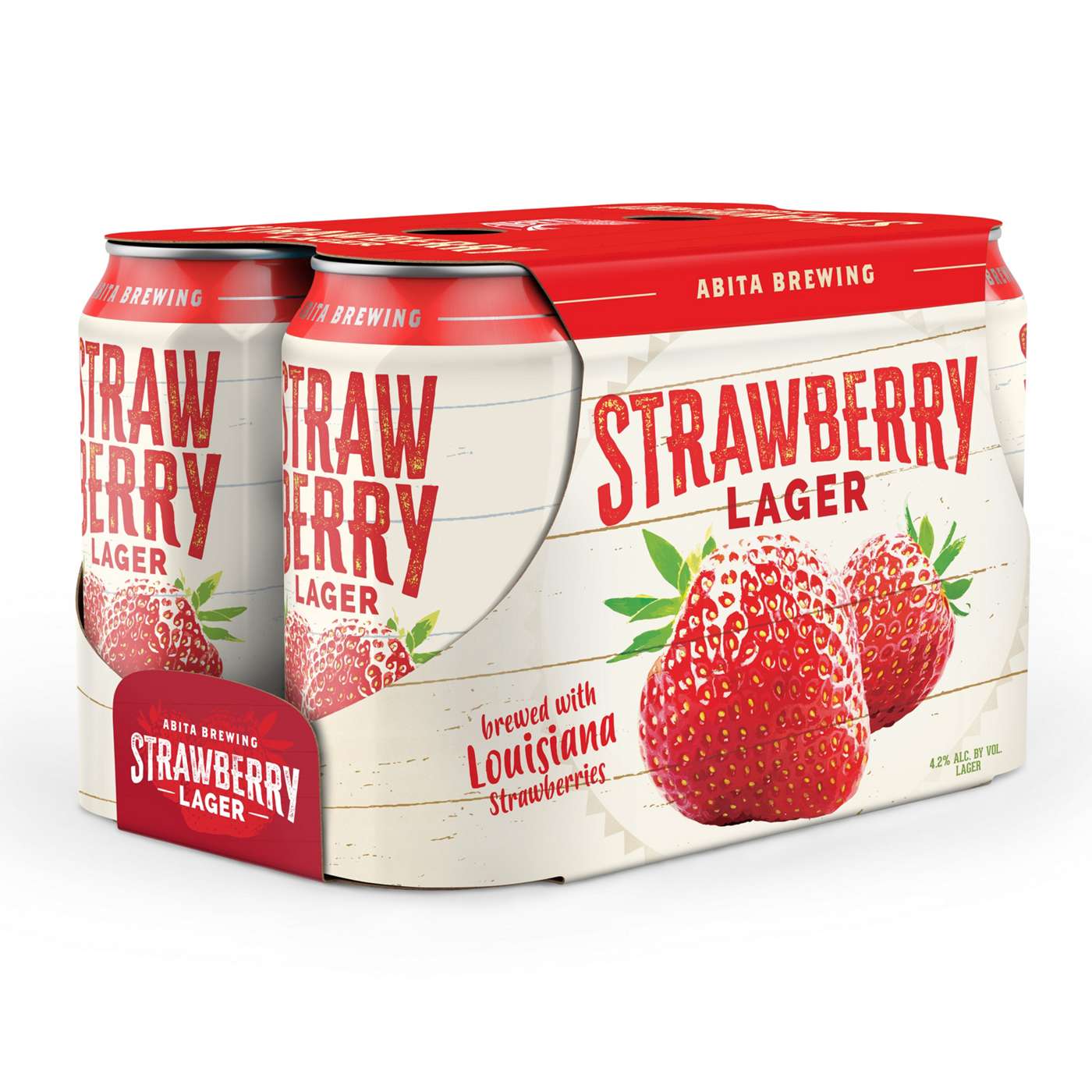 Abita Strawberry Lager Beer 12 oz Cans; image 1 of 2