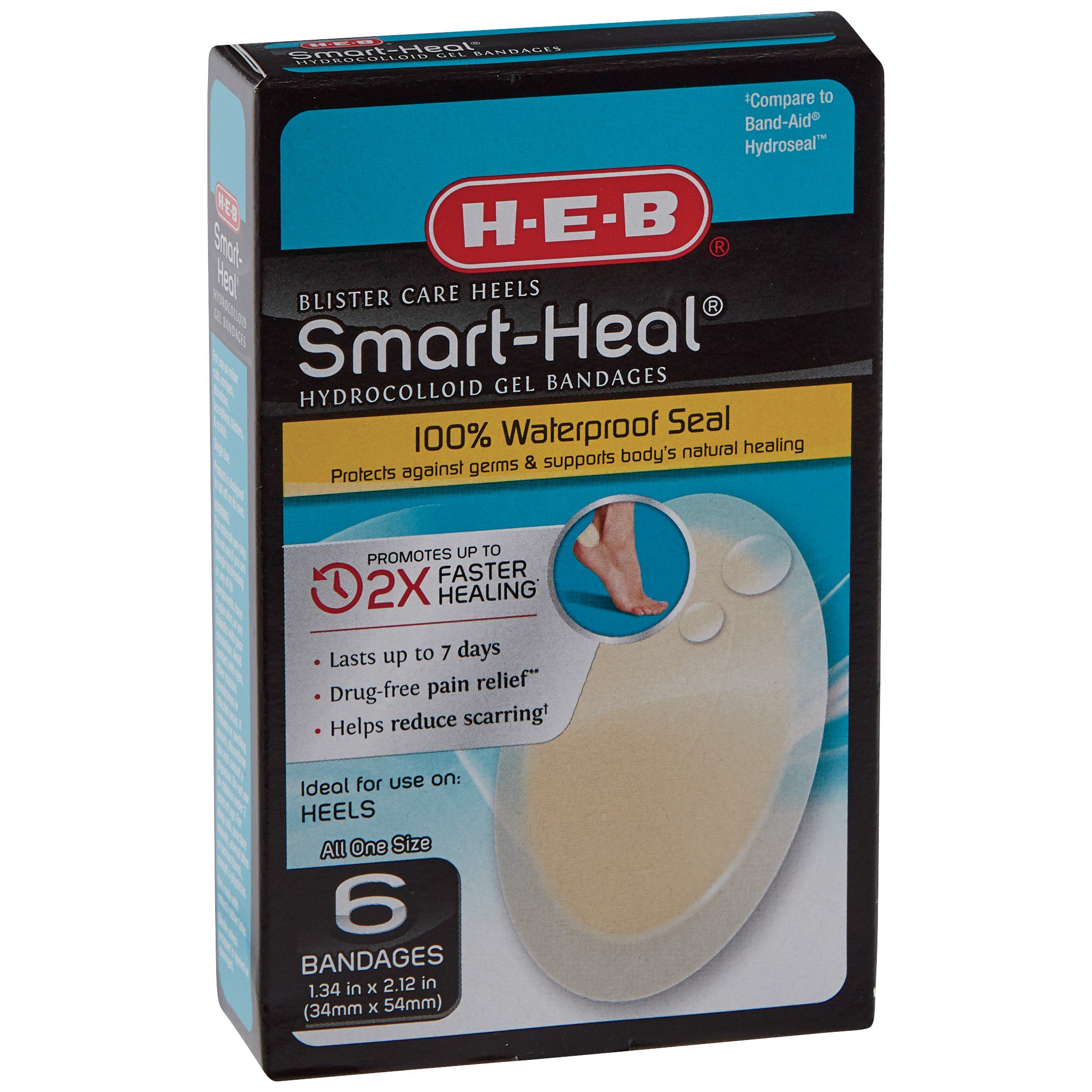 H-E-B Blister Care Smart Hydrocolloid Gel Bandages Shop Medicines & Treatments H-E-B