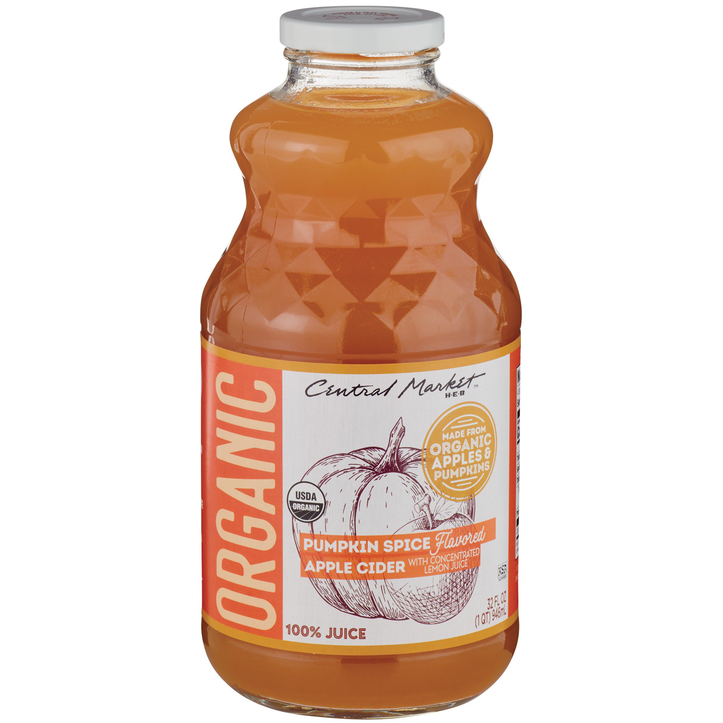 Central Market Organic Pumpkin Spice Apple Cider - Shop Juice at H-E-B