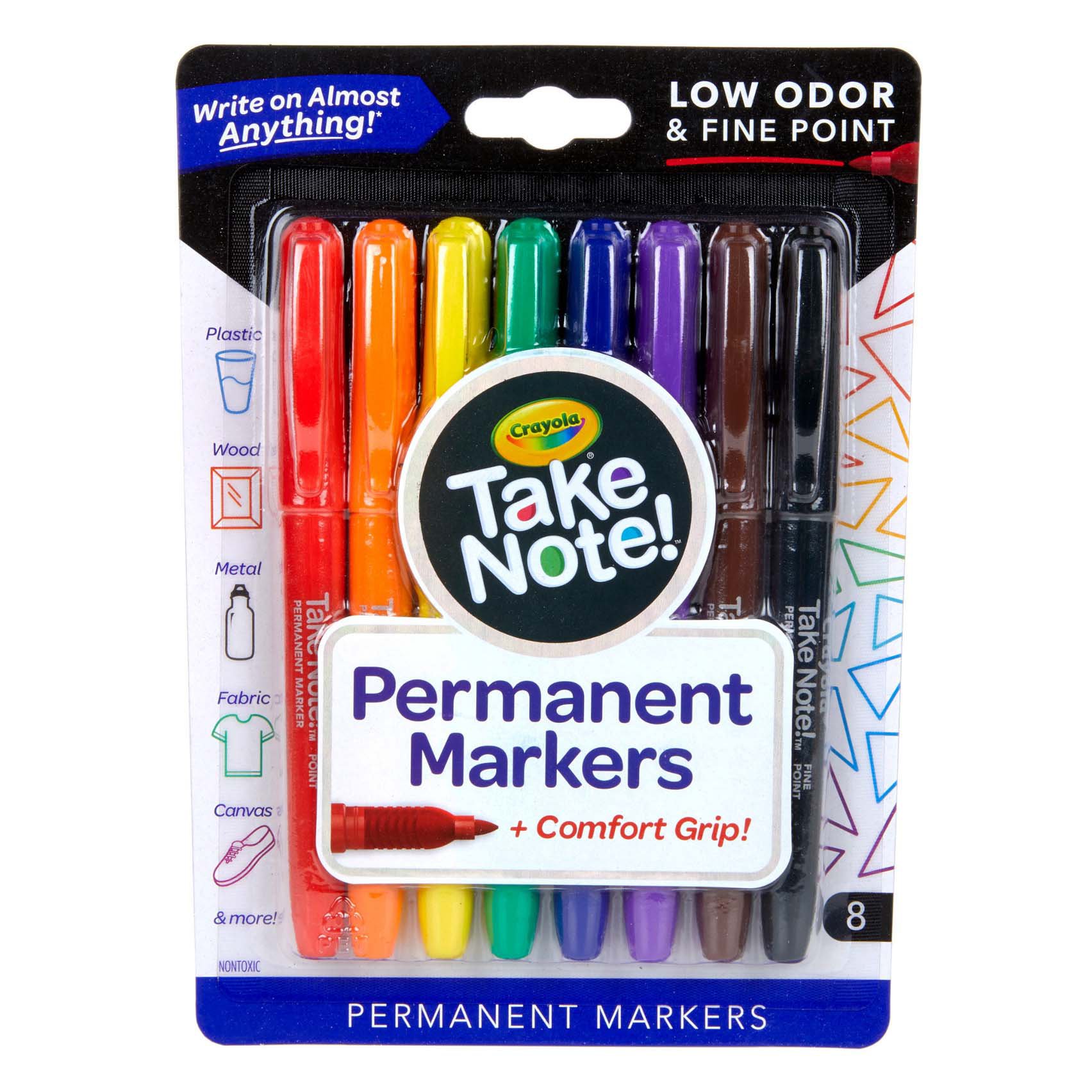 Crayola Take Note Permanent Markers Shop Highlighters & dryerase at
