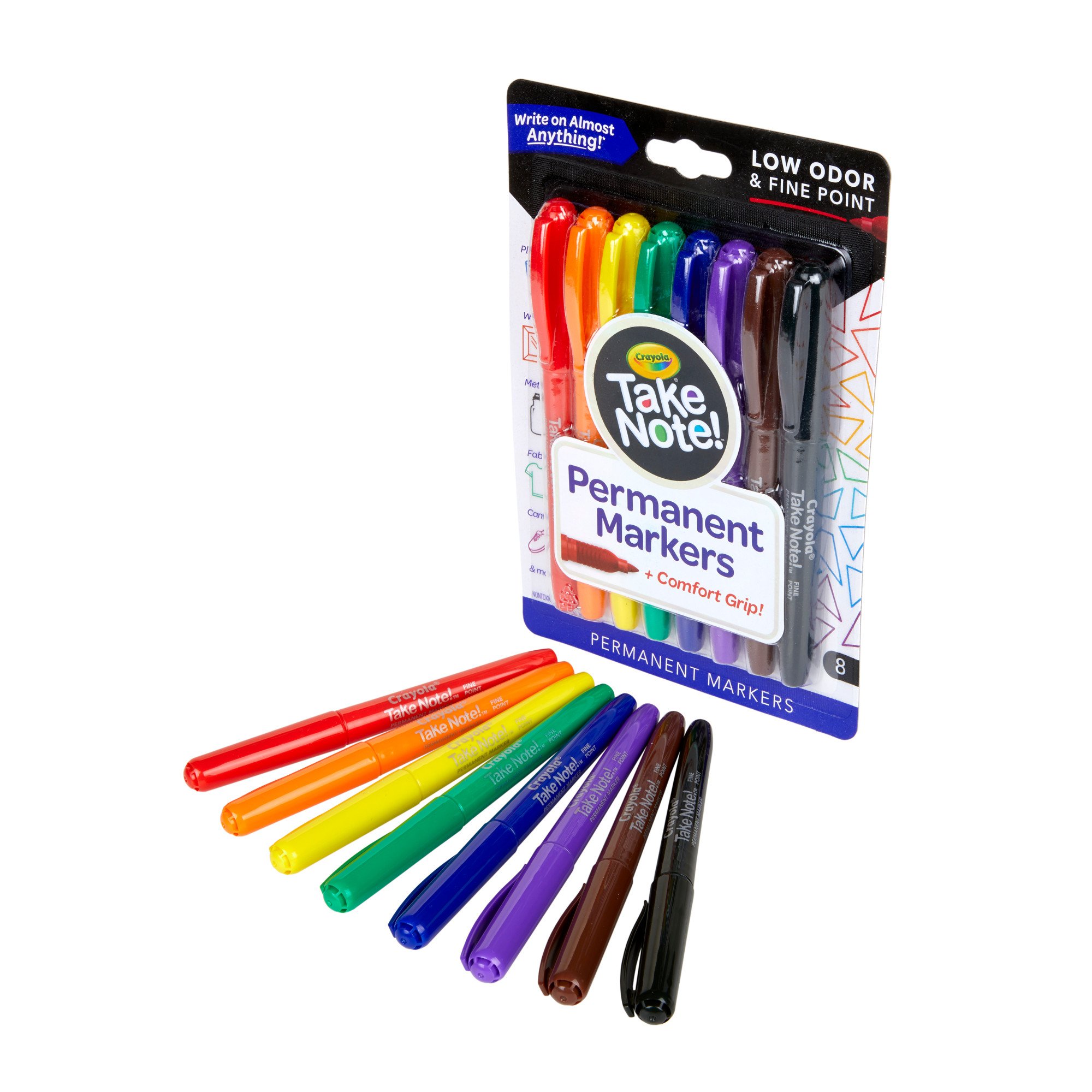 Crayola Fine Line Permanent Markers - Assorted Color - Shop Markers at H-E-B