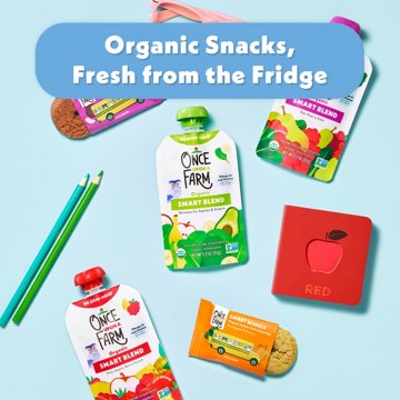 Once Upon a Farm Organic Smart Blend Baby Food Pouch - Pear-y Blueberry & Spinach