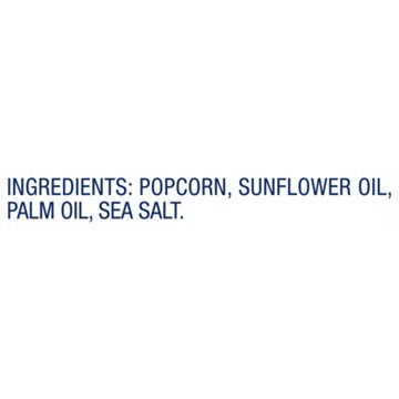 SKINNYPOP Microwavable Popcorn - Sea Salt, 6 ct